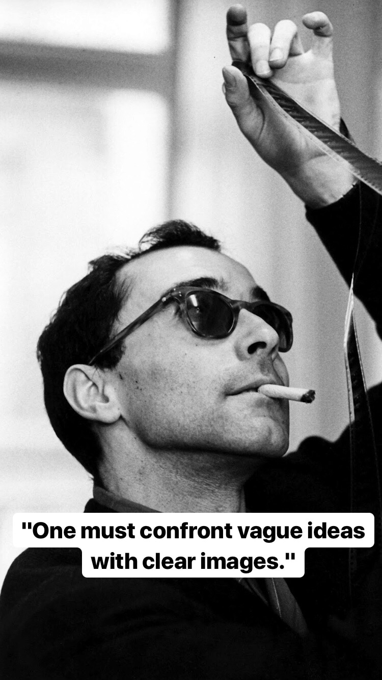 Photo of Jean-Luc Godard