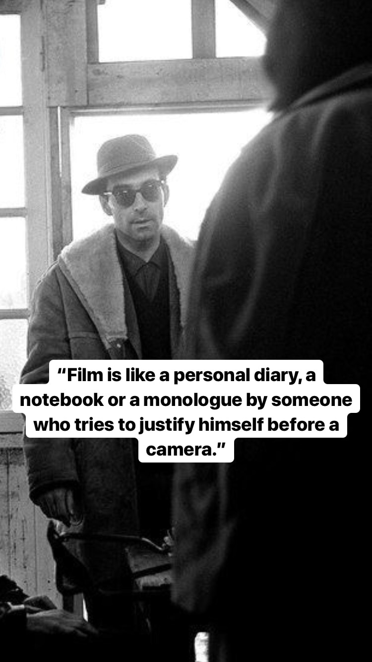 Photo of Jean-Luc Godard