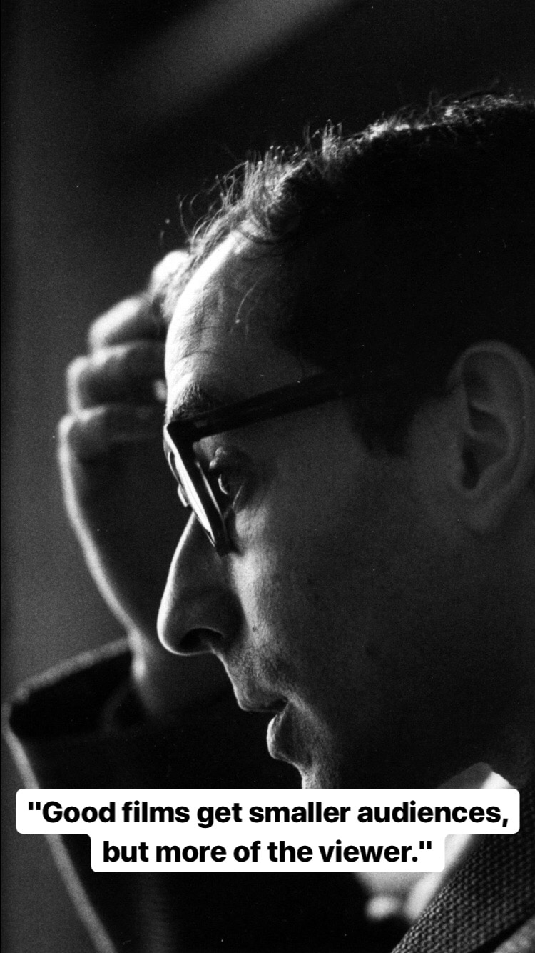 Photo of Jean-Luc Godard