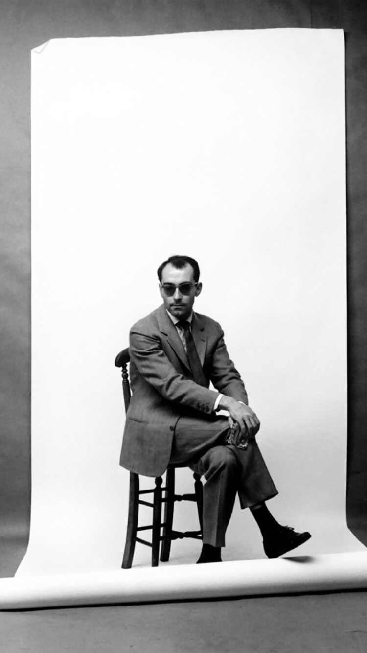 Photo of Jean-Luc Godard