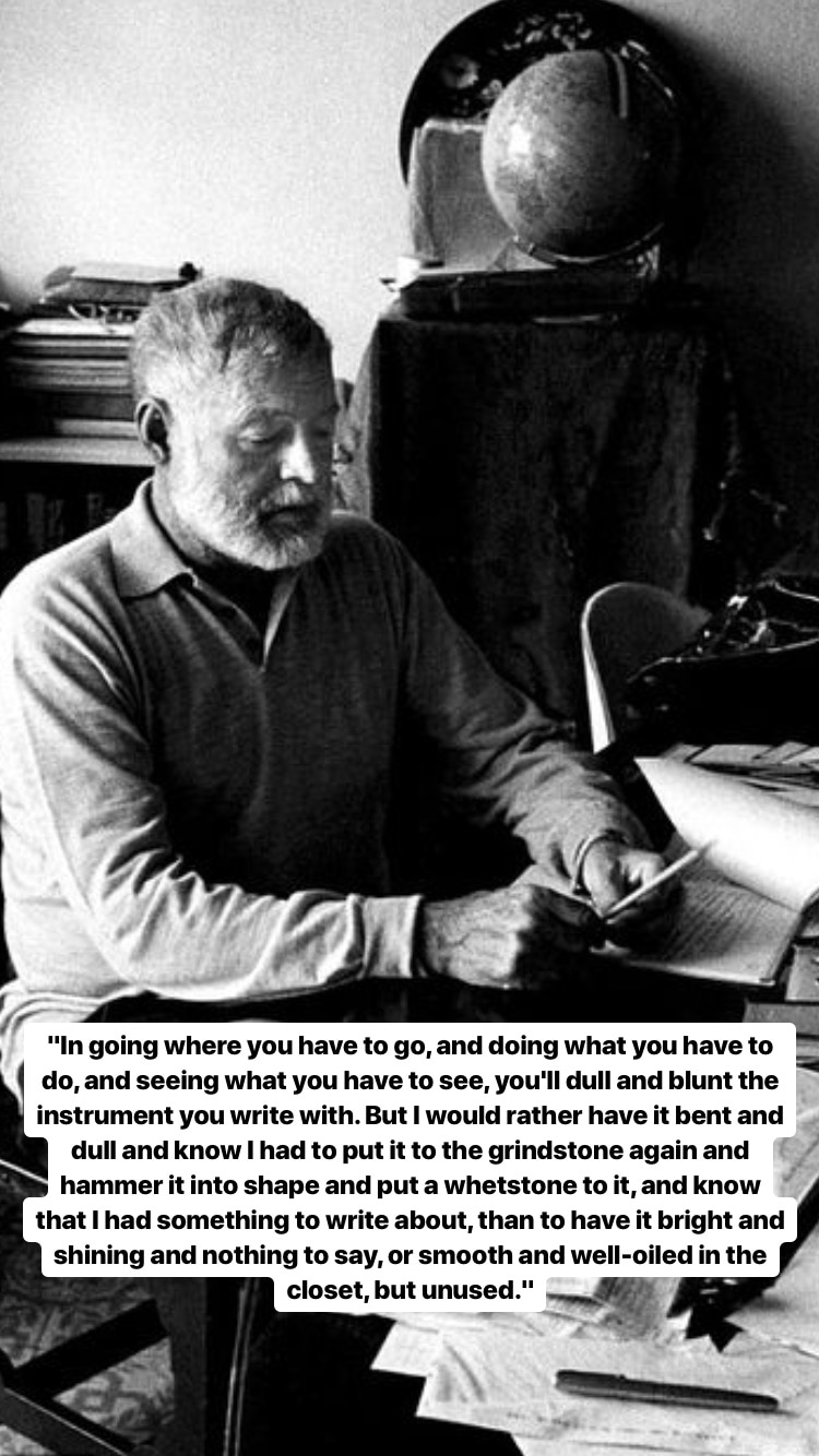 Photo of Ernest Hemingway