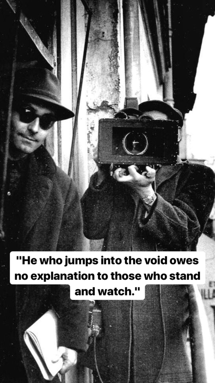 Photo of Jean-Luc Godard