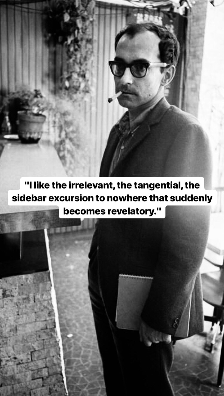 Photo of Jean-Luc Godard