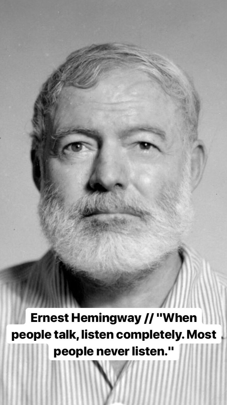Photo of Ernest Hemingway