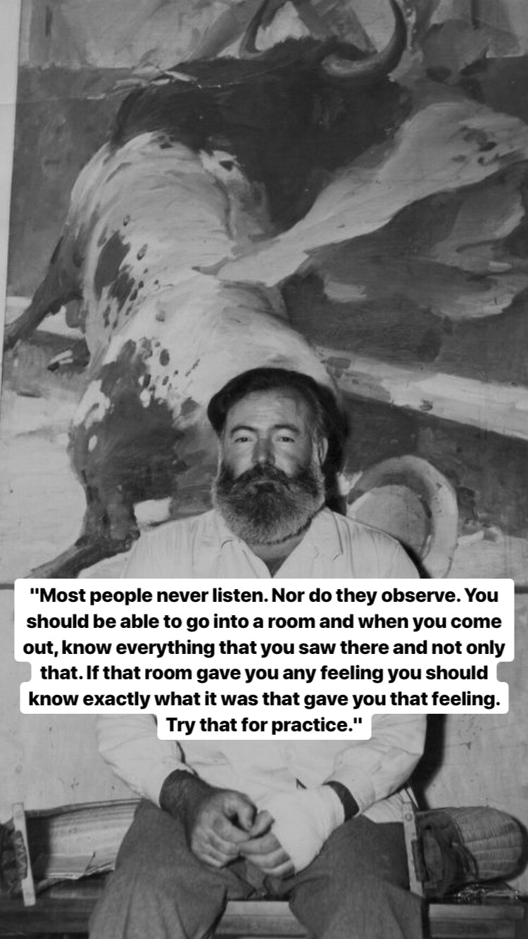 Photo of Ernest Hemingway