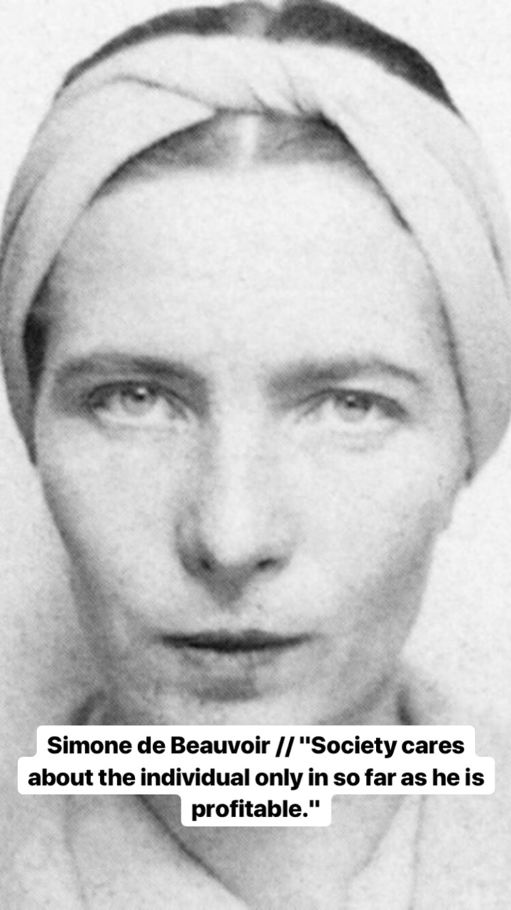 Photo of Simone de Beauvoir
