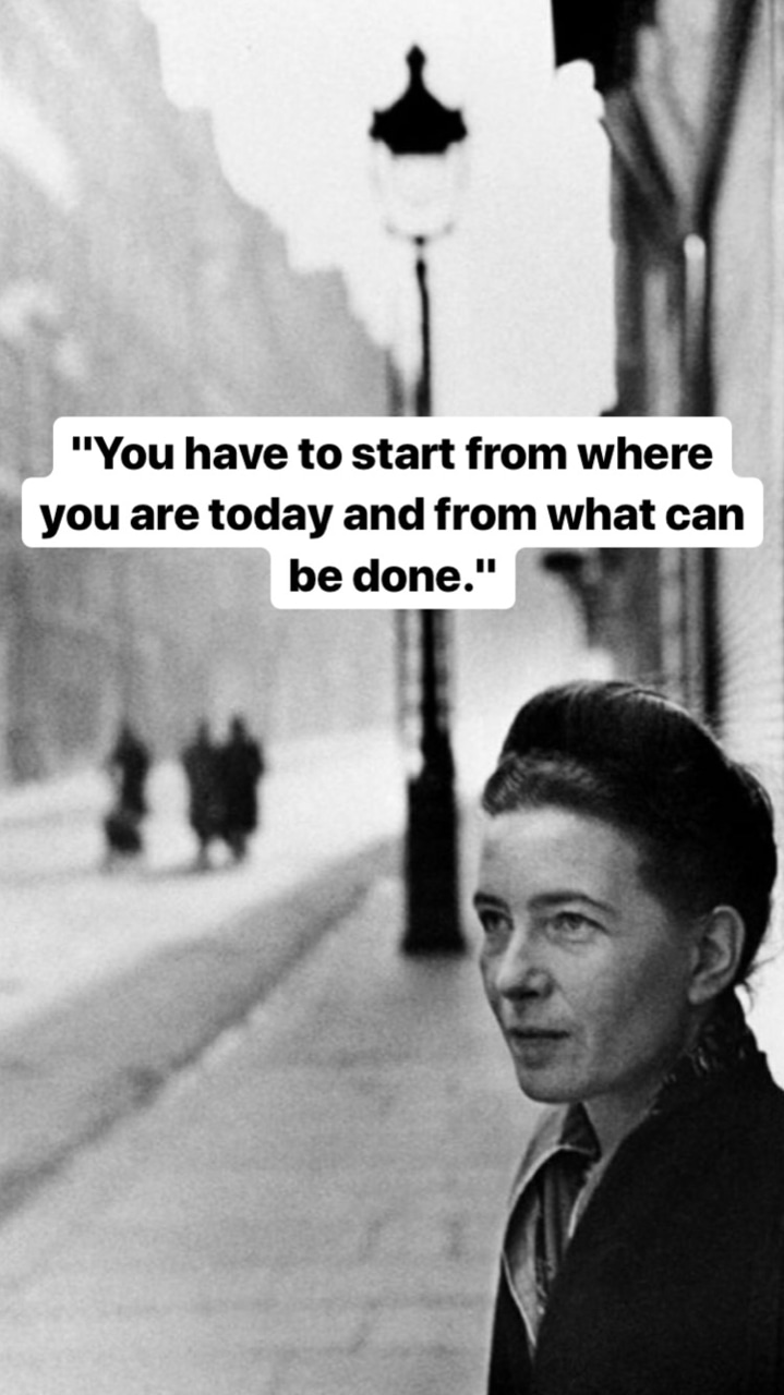 Photo of Simone de Beauvoir
