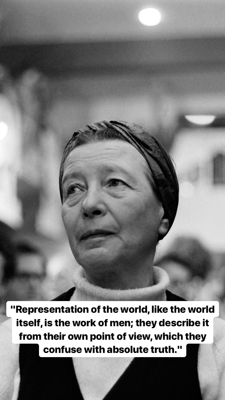 Photo of Simone de Beauvoir