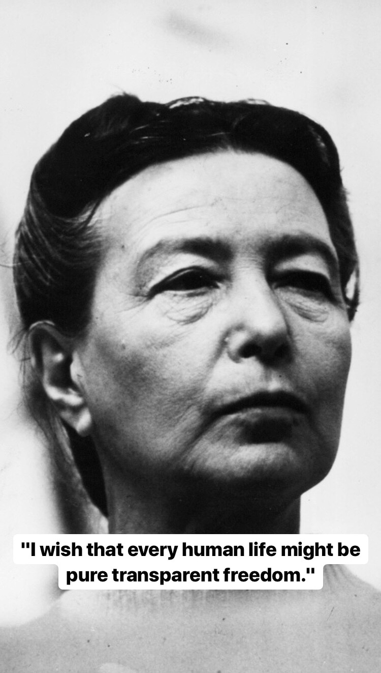 Photo of Simone de Beauvoir