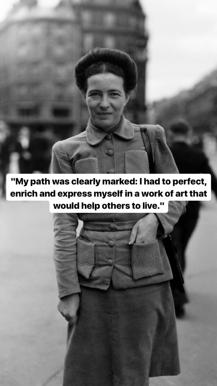 Photo of Simone de Beauvoir