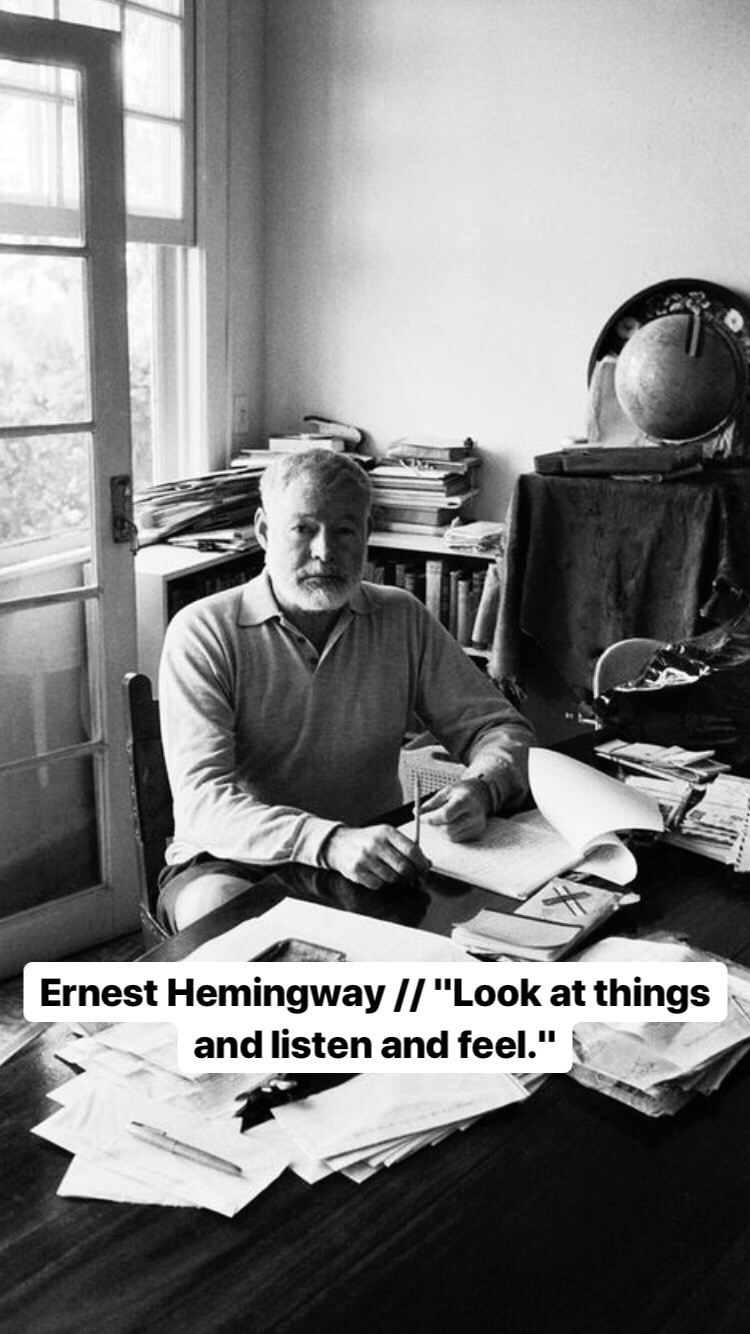 Photo of Ernest Hemingway