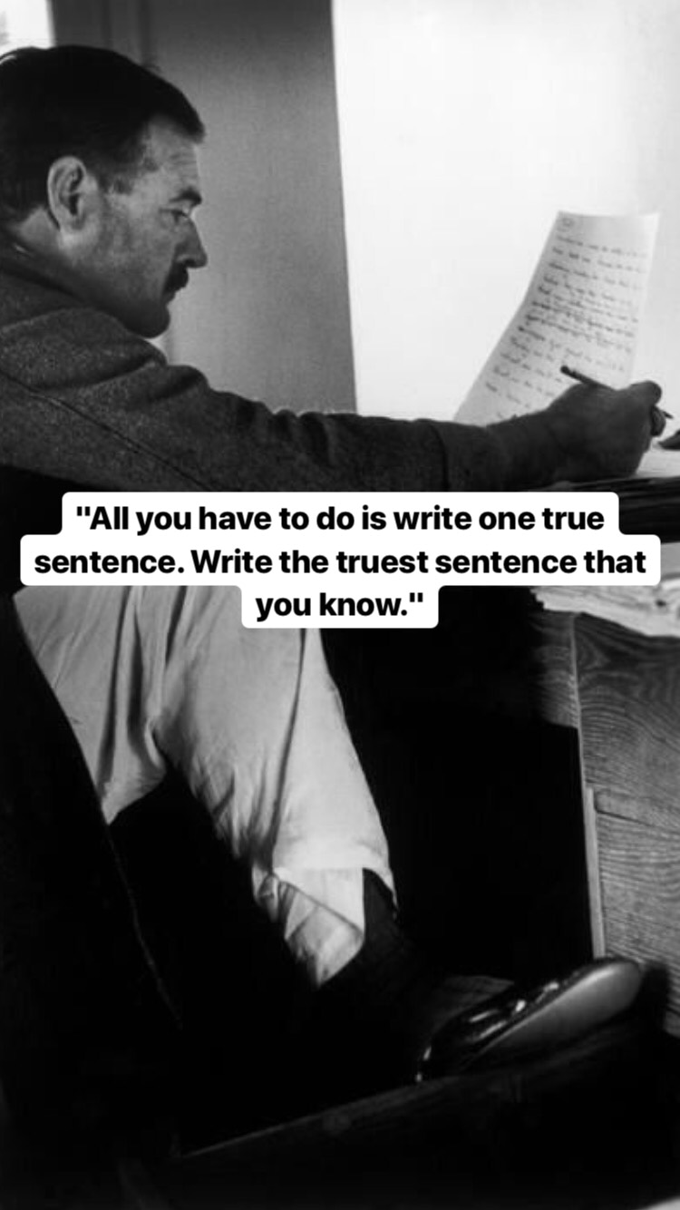 Photo of Ernest Hemingway