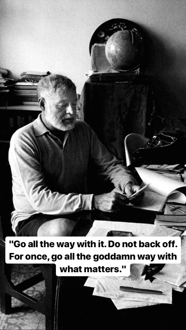 Photo of Ernest Hemingway