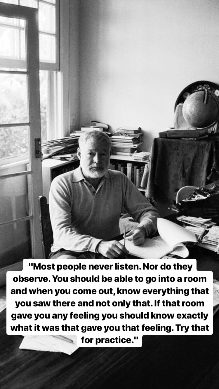 Photo of Ernest Hemingway