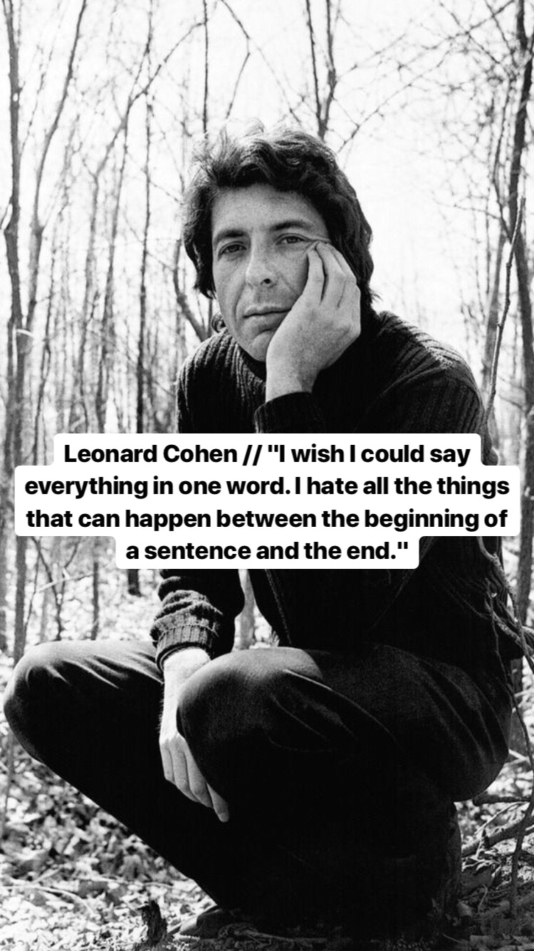 Photo of Leonard Cohen