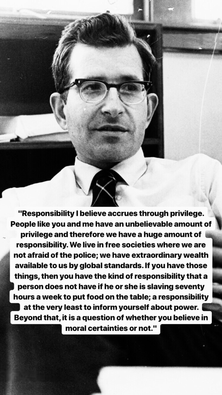 Photo of Noam Chomsky