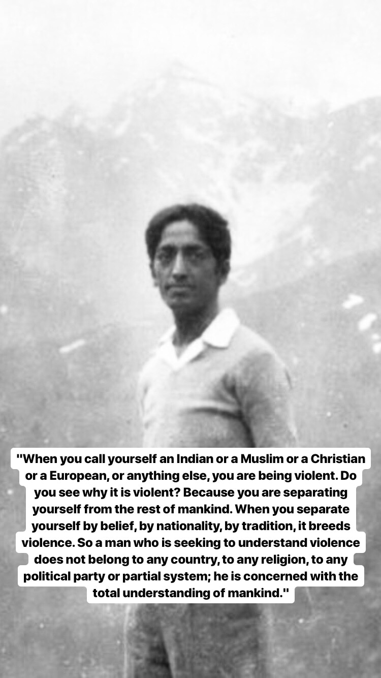 Photo of Jiddu Krishnamurti