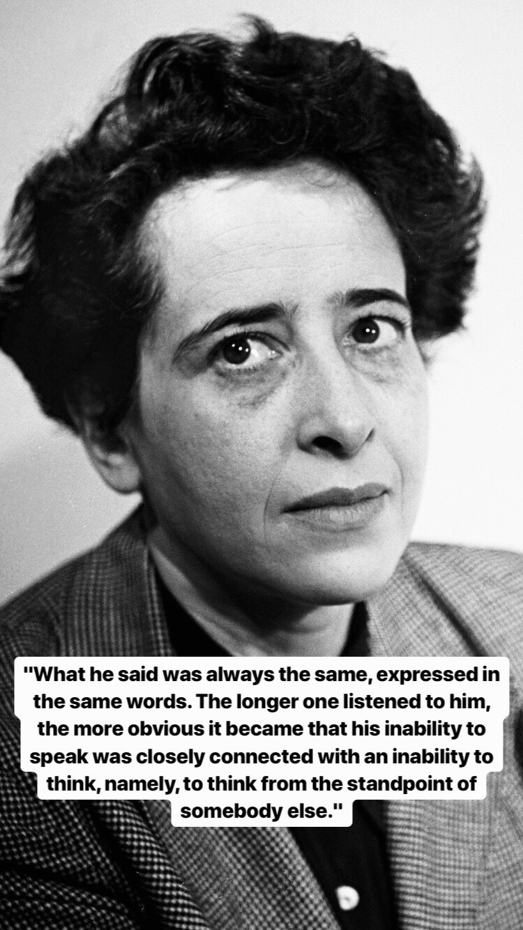 Photo of Hannah Arendt
