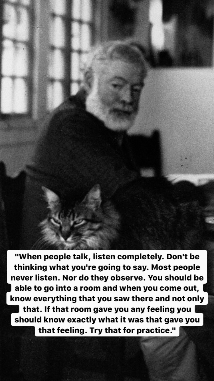 Photo of Ernest Hemingway