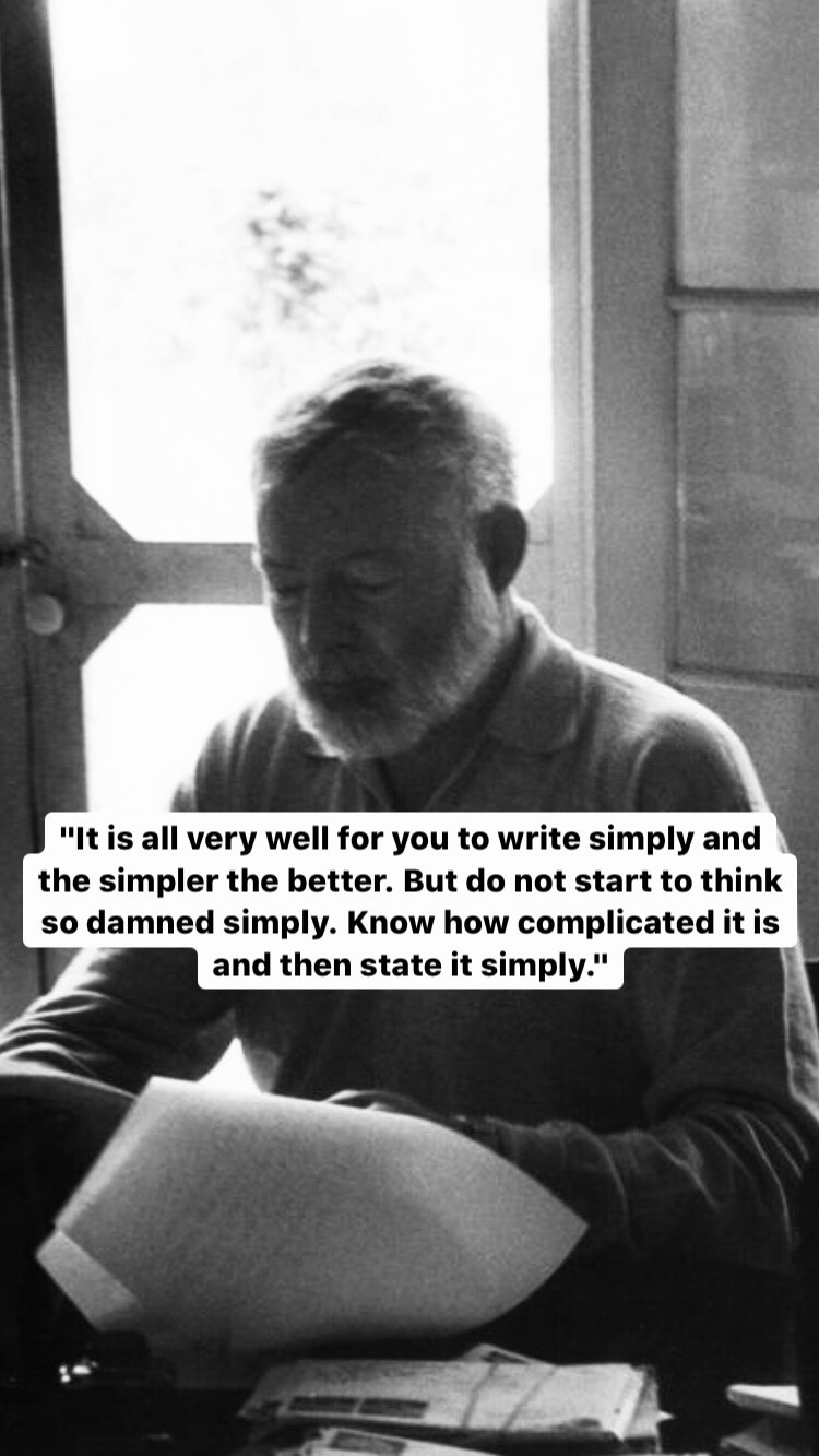 Photo of Ernest Hemingway