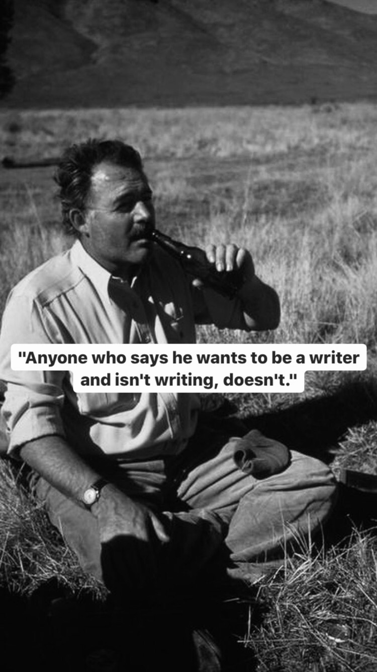 Photo of Ernest Hemingway