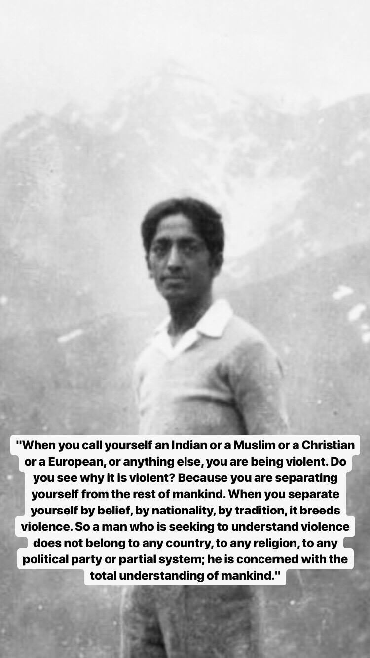 Photo of J. Krishnamurti