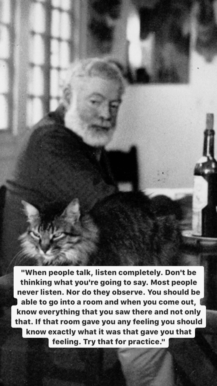 Photo of Ernest Hemingway
