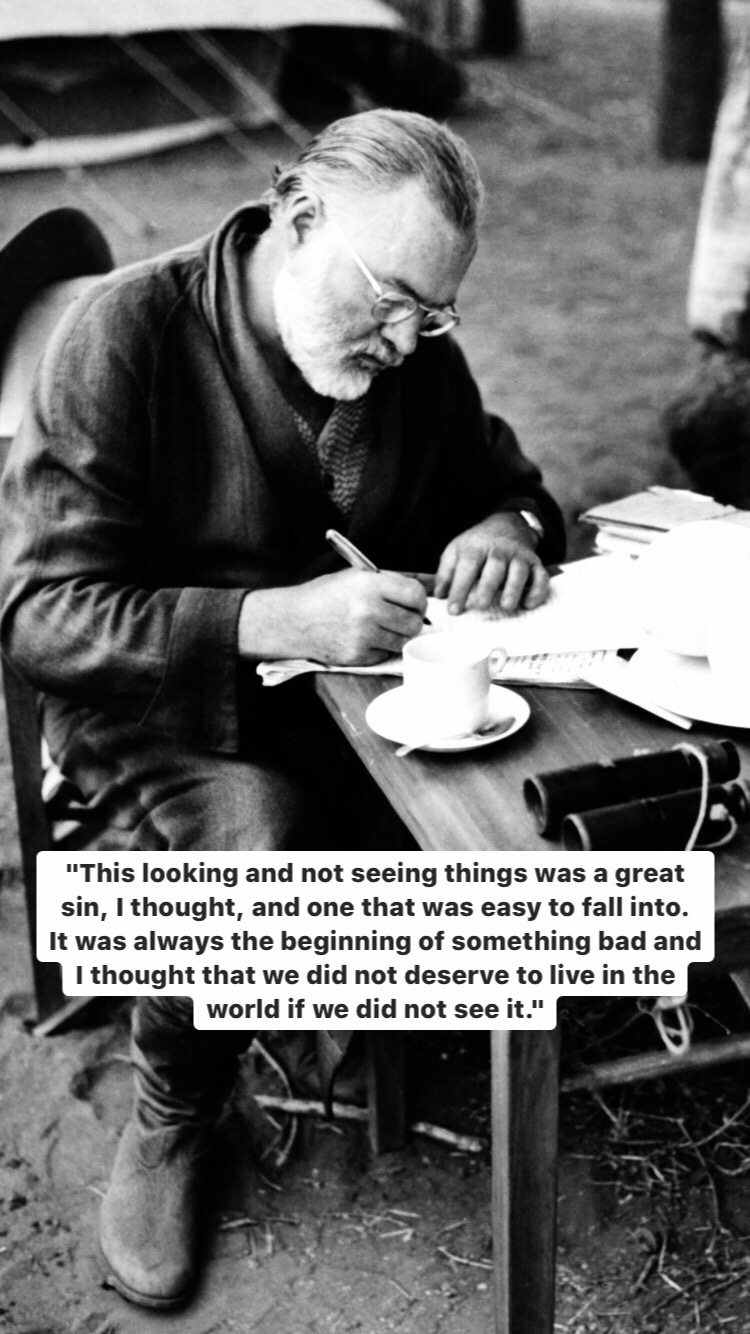 Photo of Ernest Hemingway