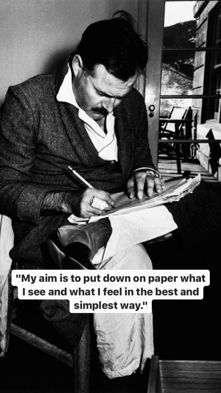 Photo of Ernest Hemingway