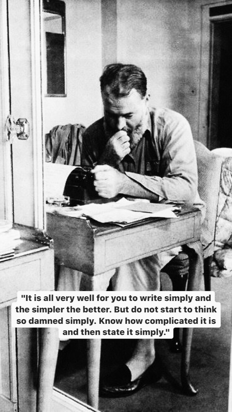 Photo of Ernest Hemingway