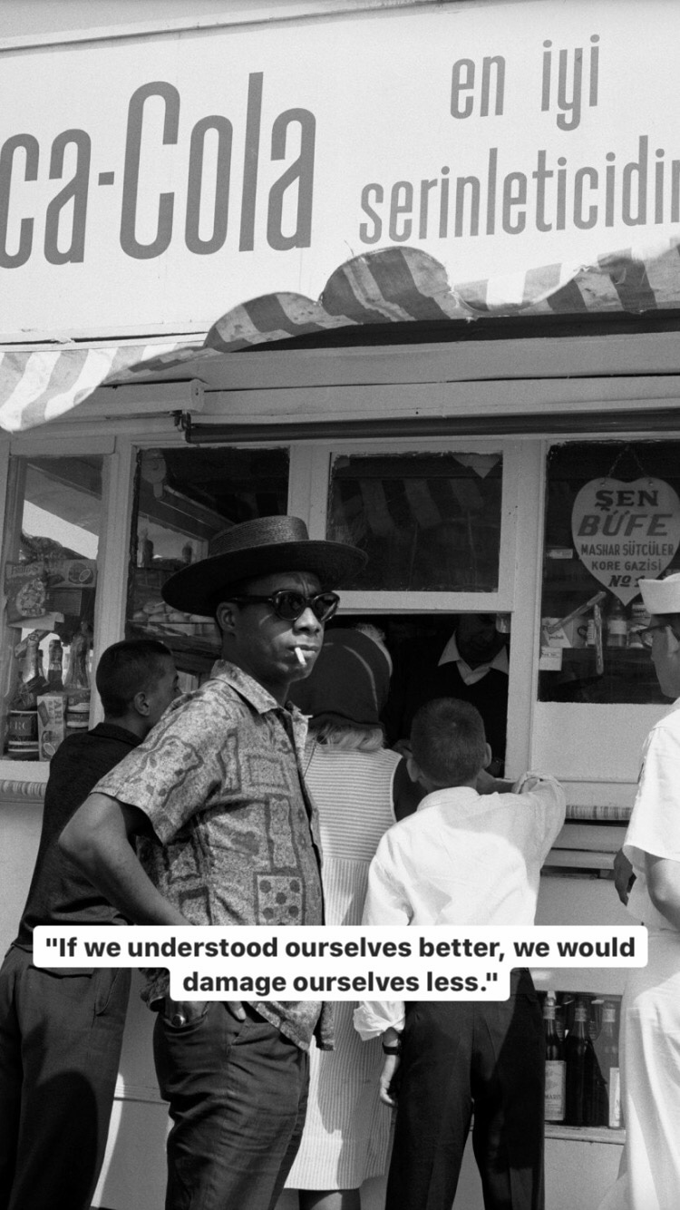 Photo of James Baldwin