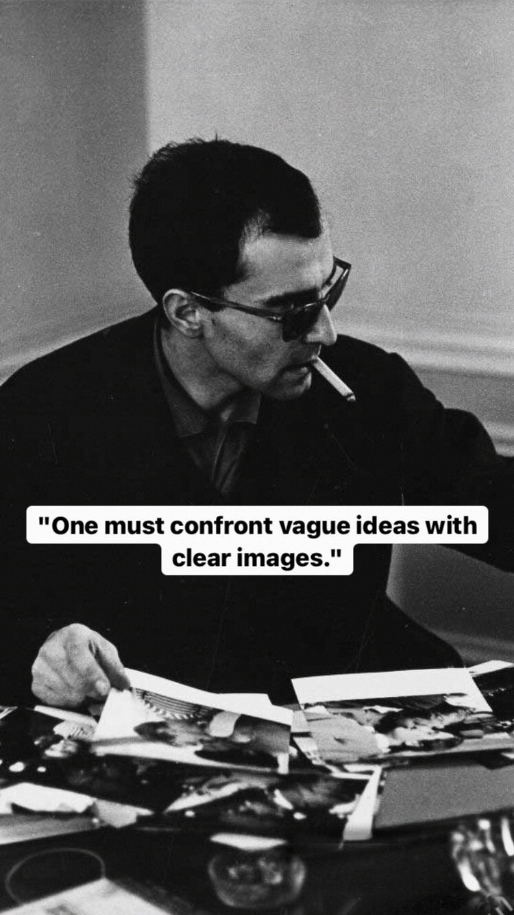 Photo of Jean-Luc Godard