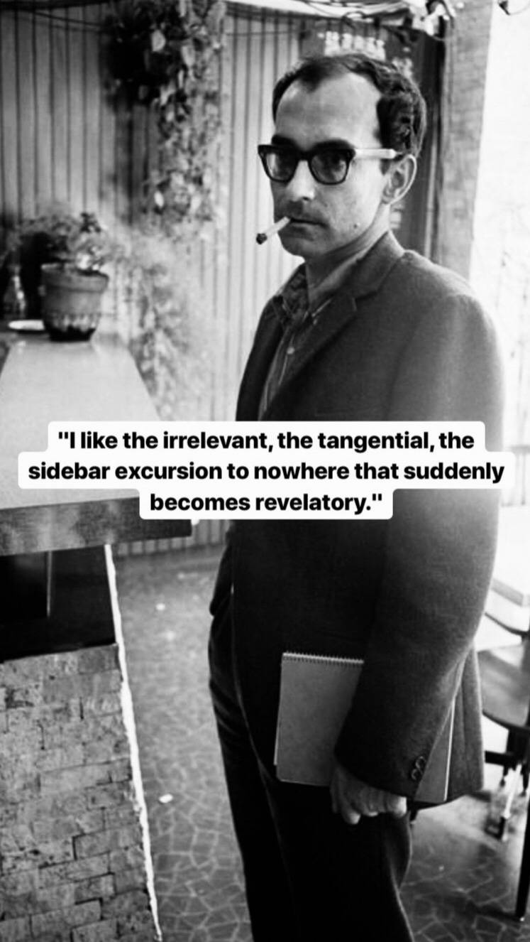 Photo of Jean-Luc Godard