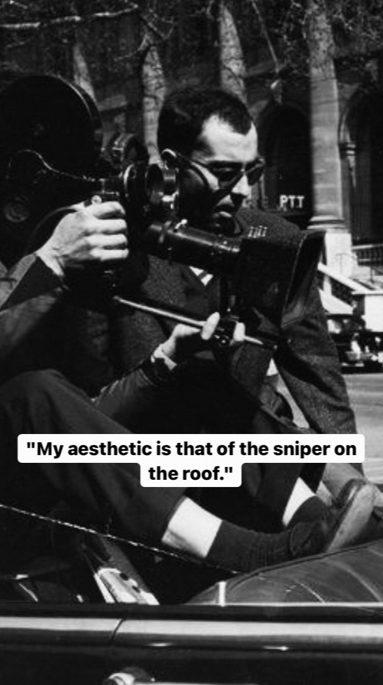 Photo of Jean-Luc Godard
