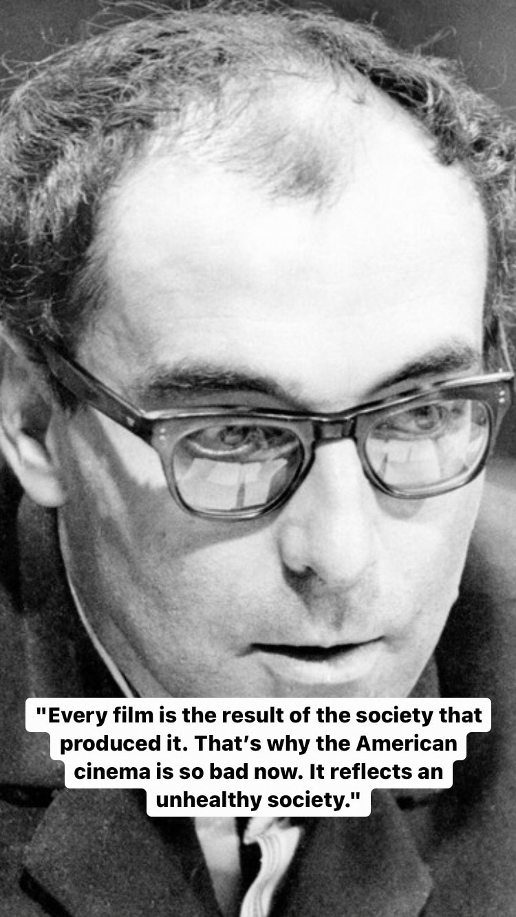 Photo of Jean-Luc Godard