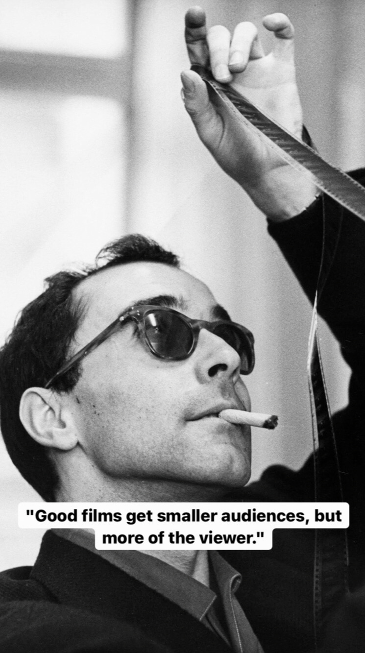 Photo of Jean-Luc Godard