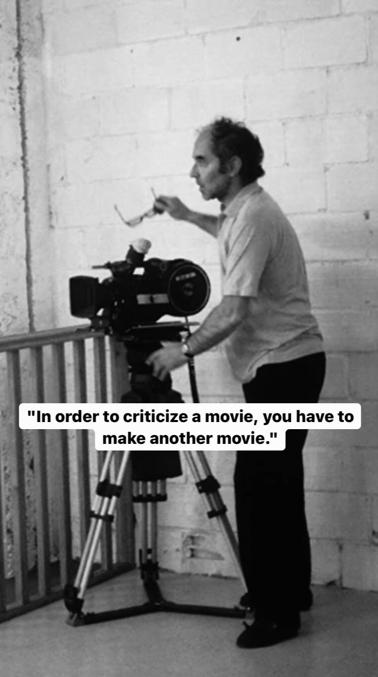 Photo of Jean-Luc Godard