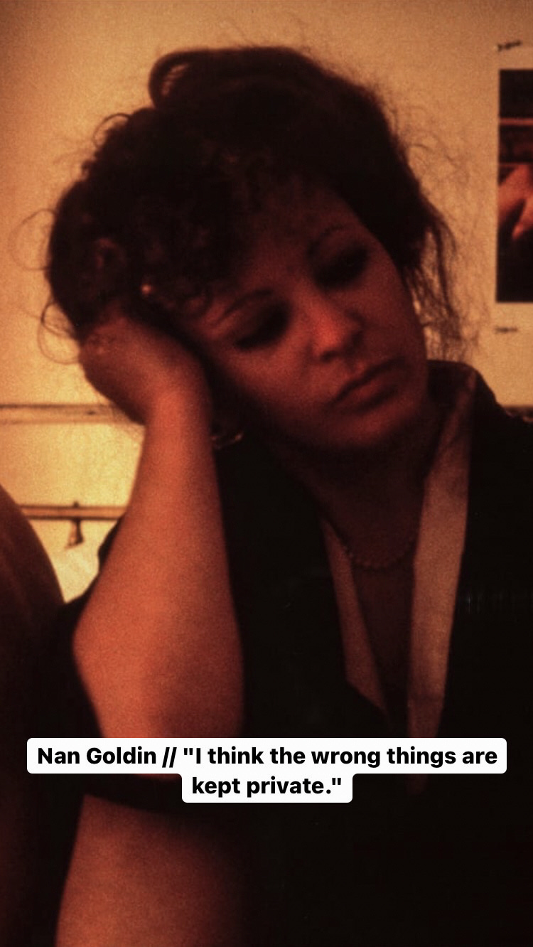 Photo of Nan Goldin