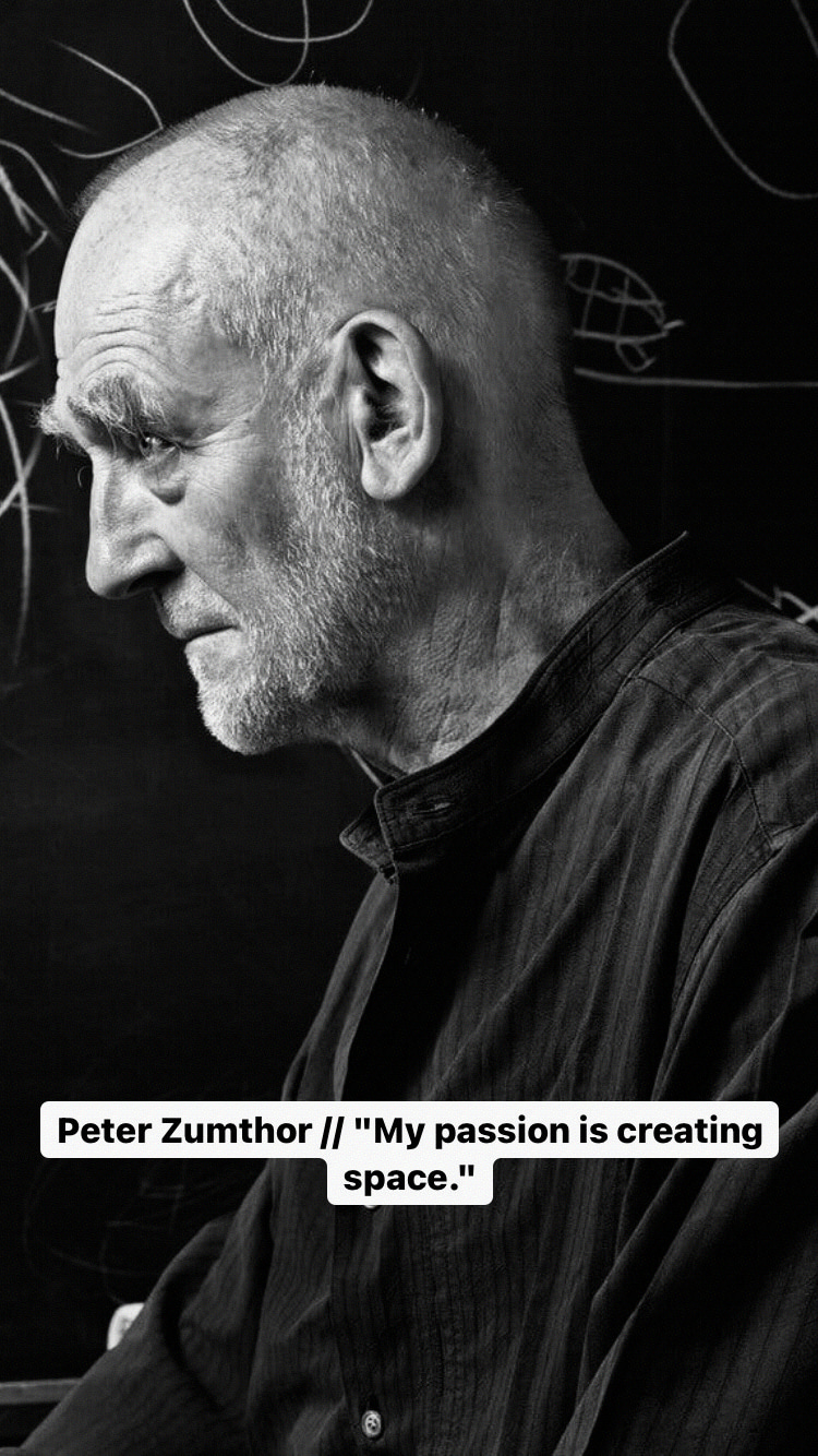Photo of Peter Zumthor