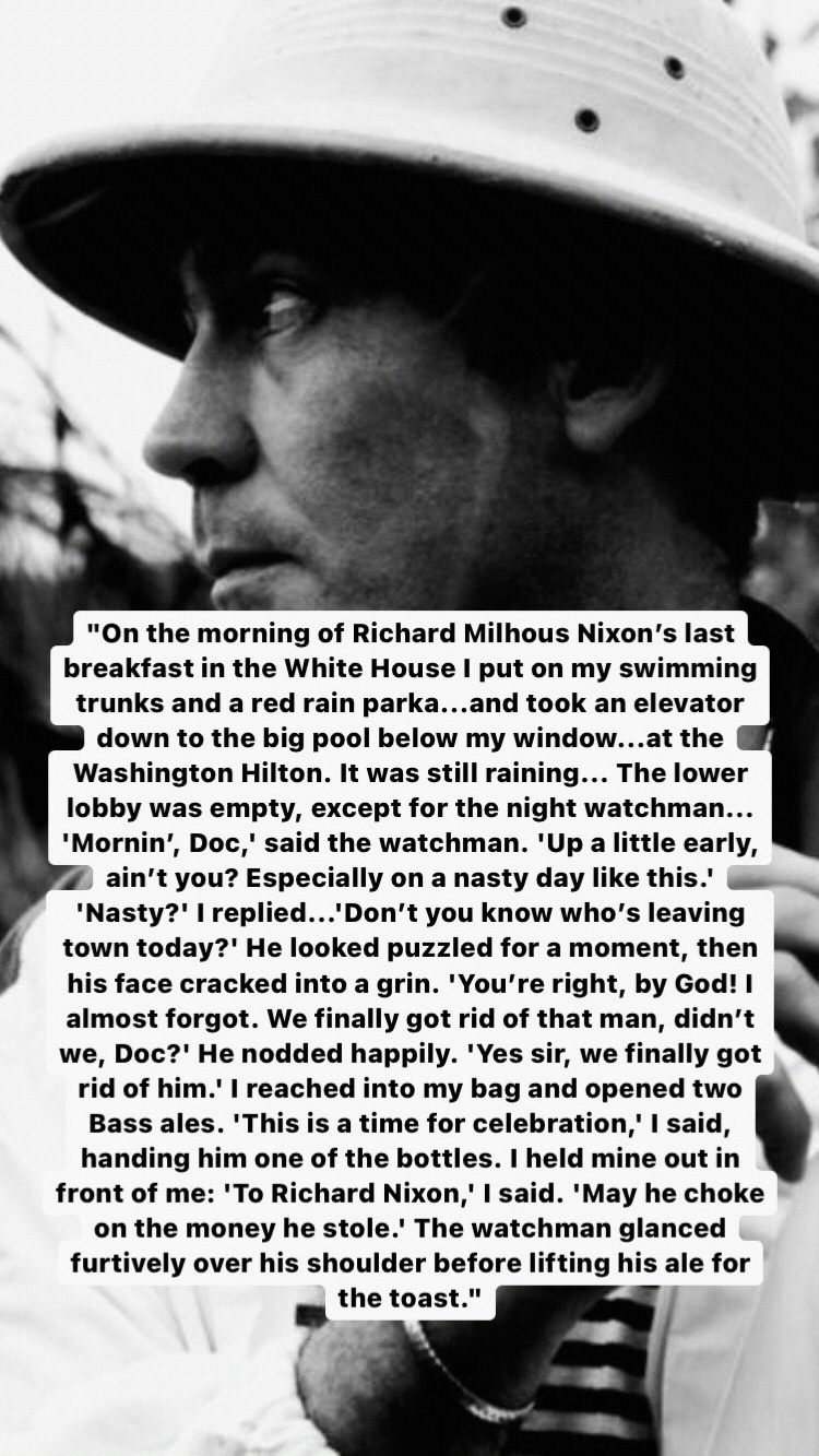 Photo of Hunter S. Thompson