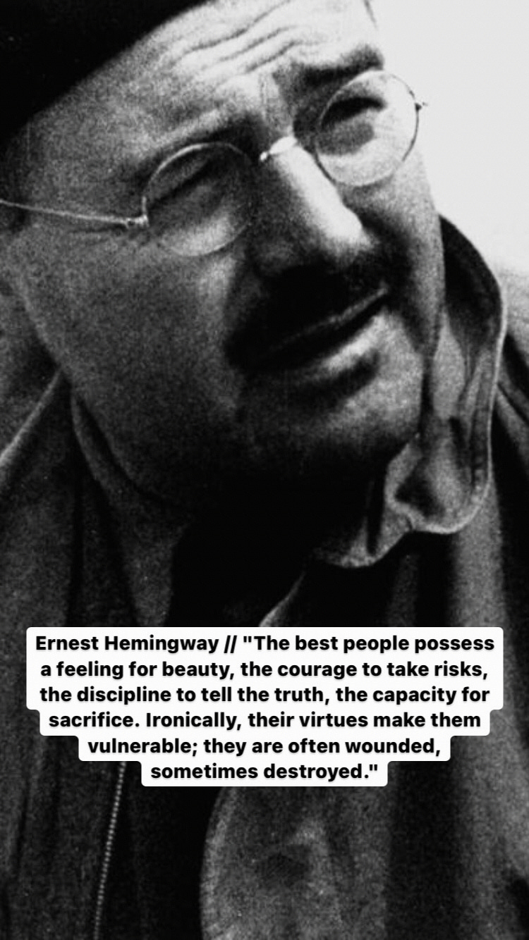Photo of Ernest Hemingway