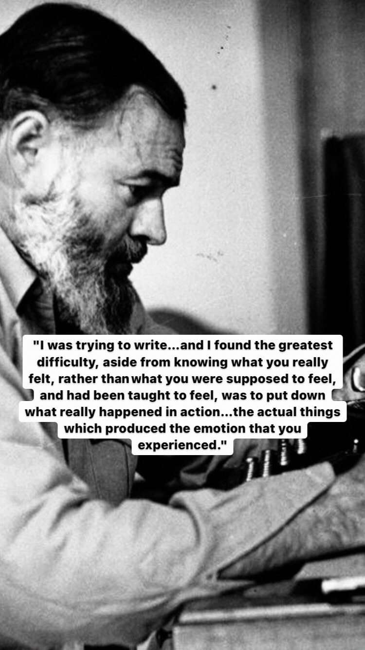 Photo of Ernest Hemingway