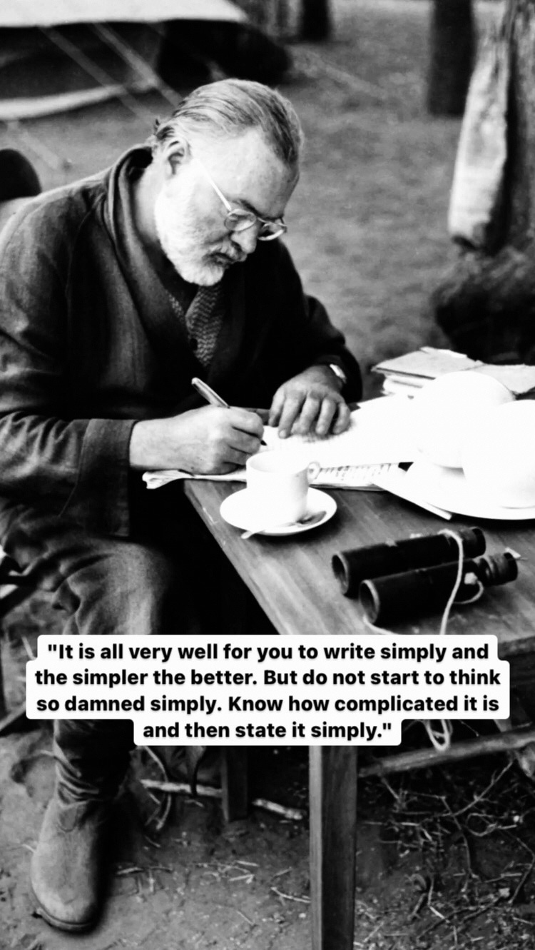 Photo of Ernest Hemingway