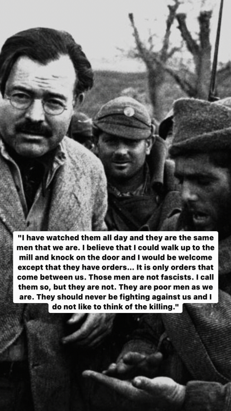 Photo of Ernest Hemingway