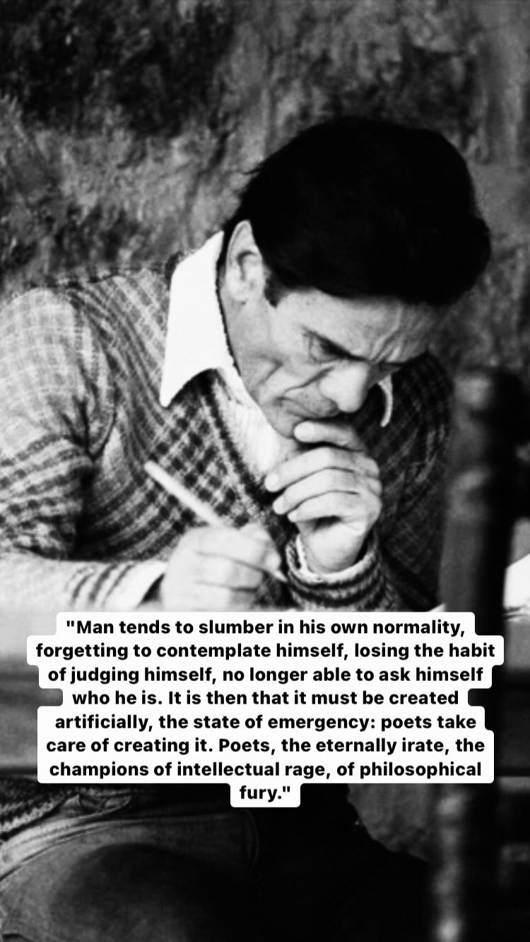 Photo of Pier Paolo Pasolini