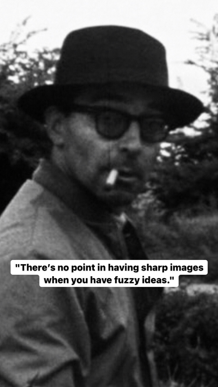 Photo of Jean-Luc Godard