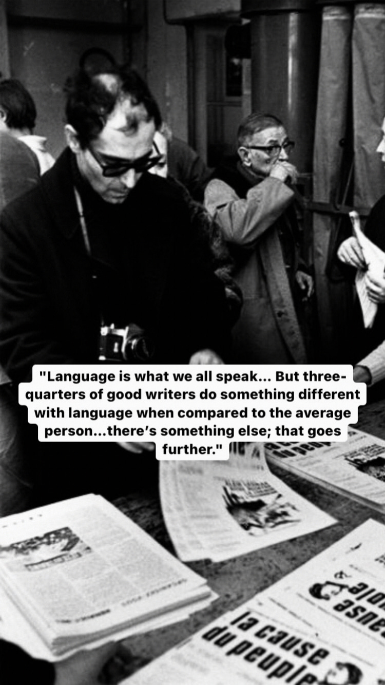 Photo of Jean-Luc Godard