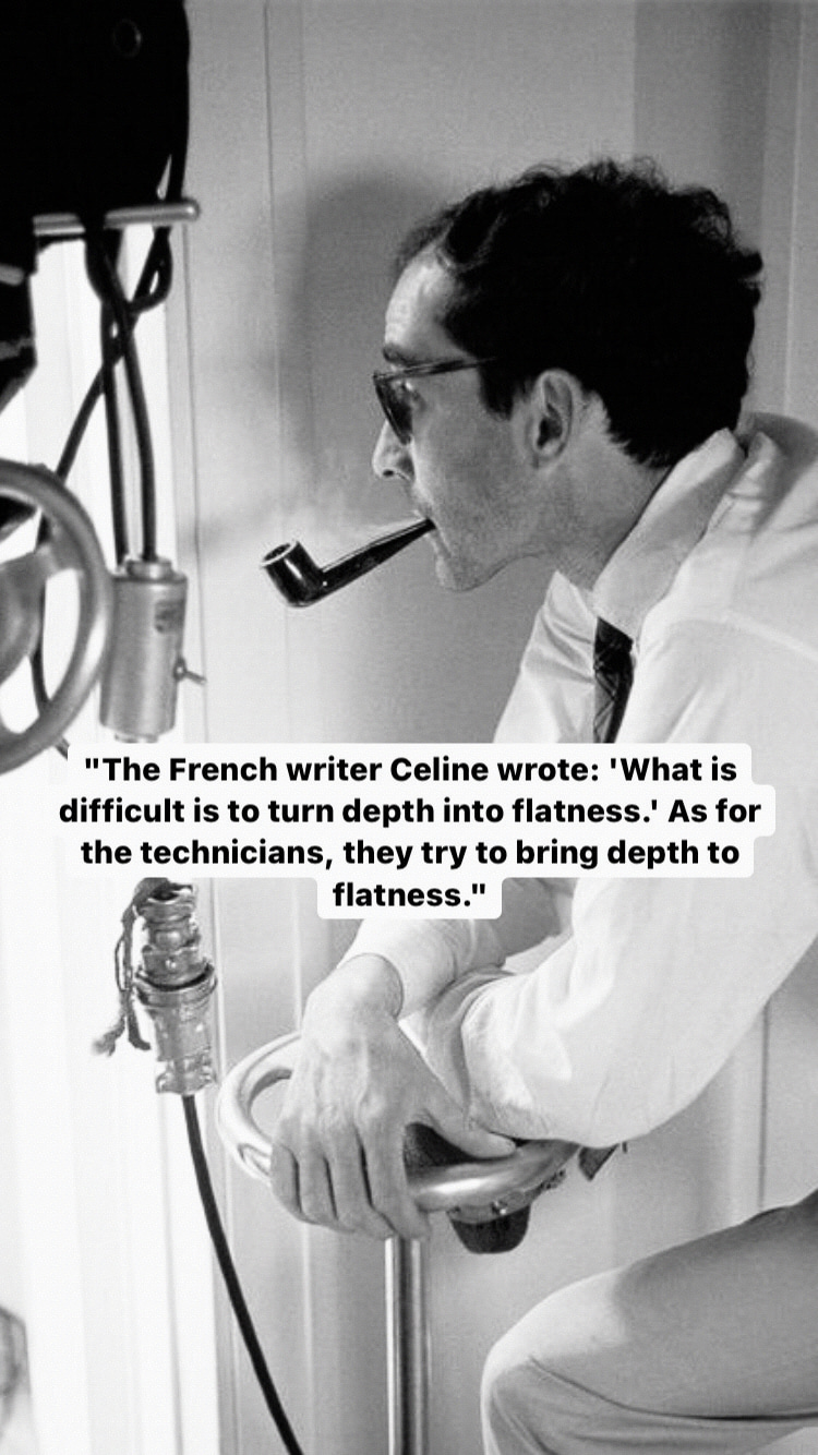 Photo of Jean-Luc Godard