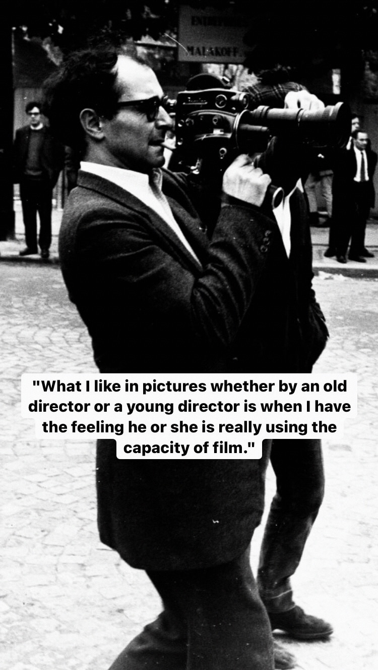 Photo of Jean-Luc Godard
