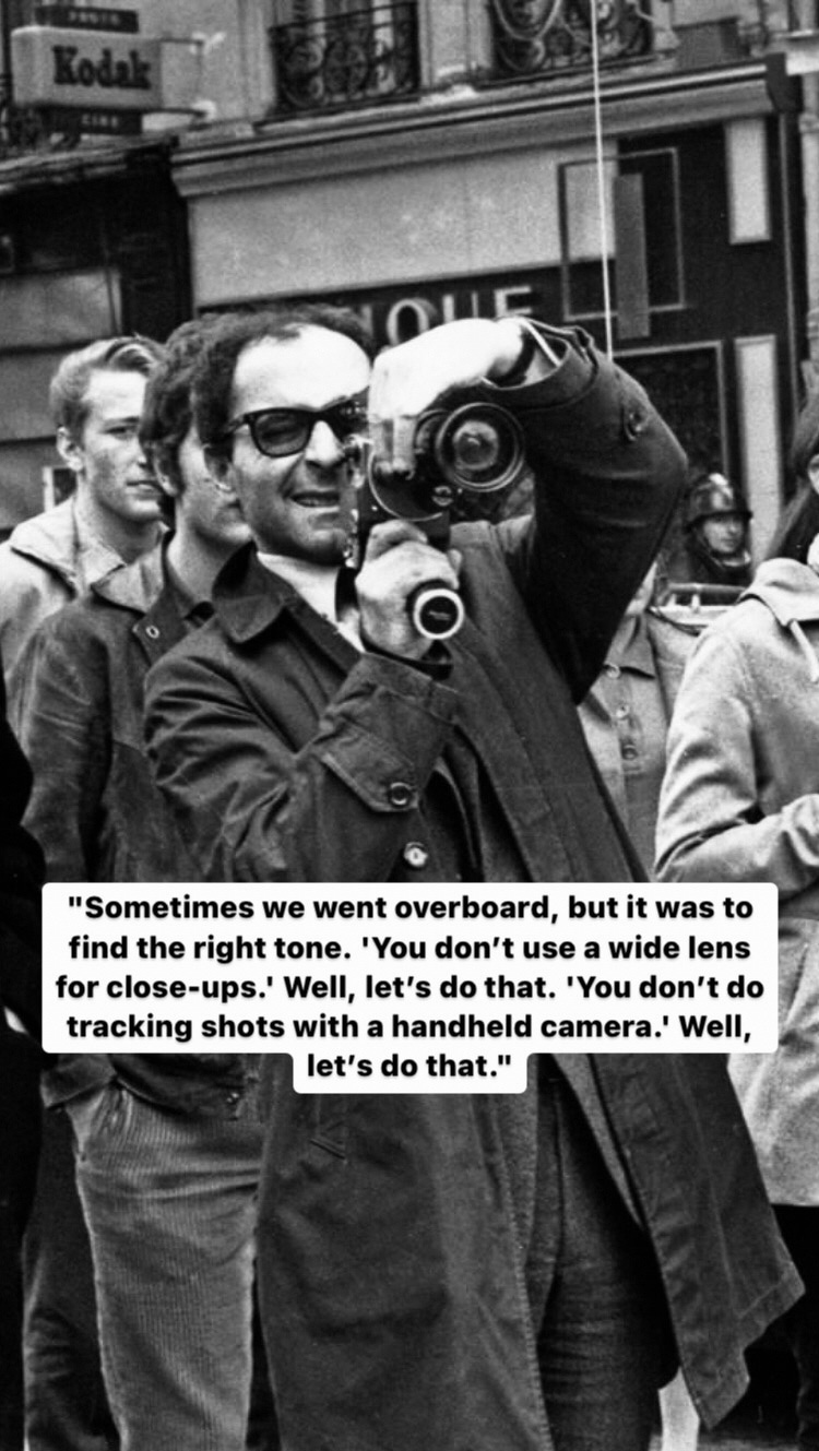 Photo of Jean-Luc Godard